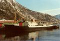 M/S Skogøy ble satt i rute Narvik-Svolvær. Hun gikk dessuten turistturer til Sørskjomen hver søndag om sommeren og en ukentlig tur "Hinnøya rundt". Hun seilte uten uhell frem til 1977 da hun gikk på grunn ved Risvær i Lofoten. I 1980 ble hun også herjet av brann ved kai i Narvik. Bjarne Romsloes samling. [1]