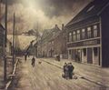 Tegning: Ingwald Karlsen (trappegang Narvik rådhus)